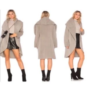 LIKE NEW💖Young Fabulous and Broke Dusty Pink Draped Quilted Open Cozy Coat